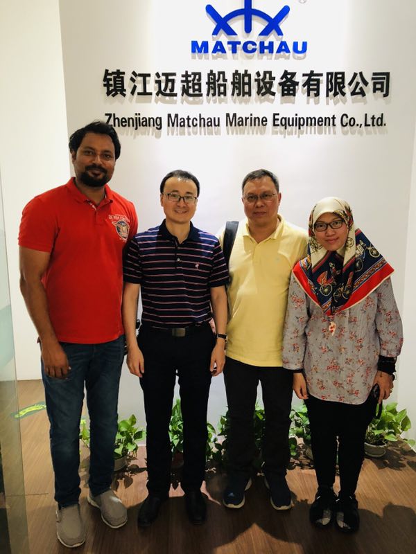 Partner Visit Zhenjiang Matchau Marine Company Zhenjiang Matchau