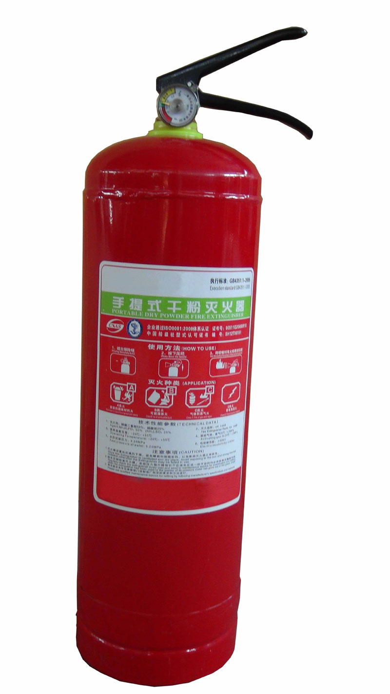 Portable Fire Extinguisher Dry Powder with Propellant Gas Cartridge